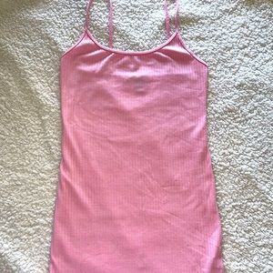 Pink mini-dress ribbed material